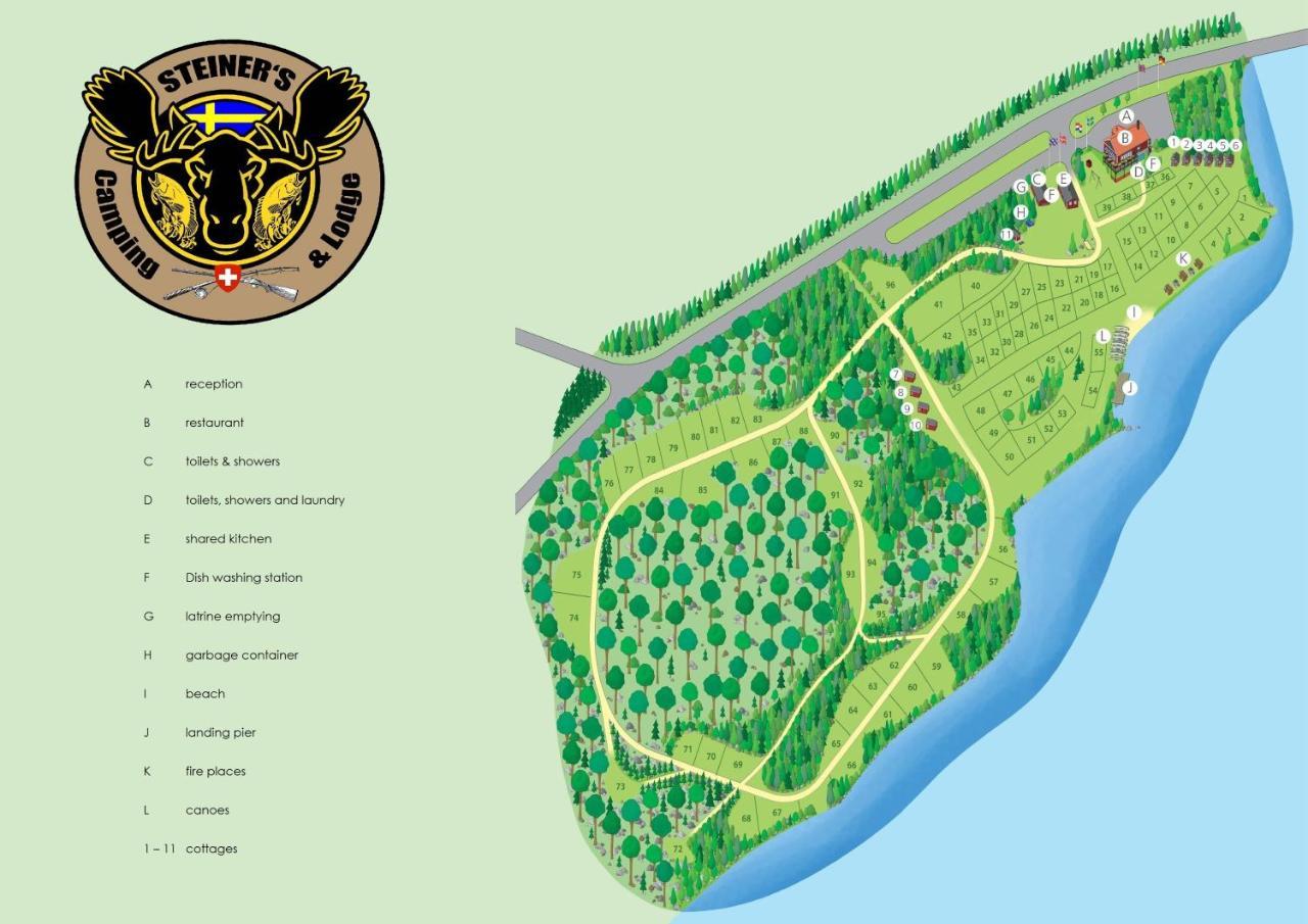Steiner'S Camping & Lodge Johannisholm Exteriör bild